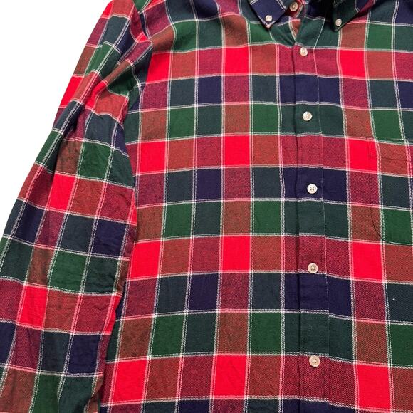 Club Room Men’s Red & Blue XXL Button Flannel Shirt Hiking Outdoor Work (263) - Picture 4 of 9
